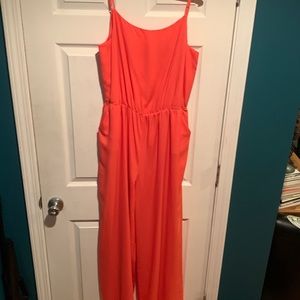 Coral jumpsuit